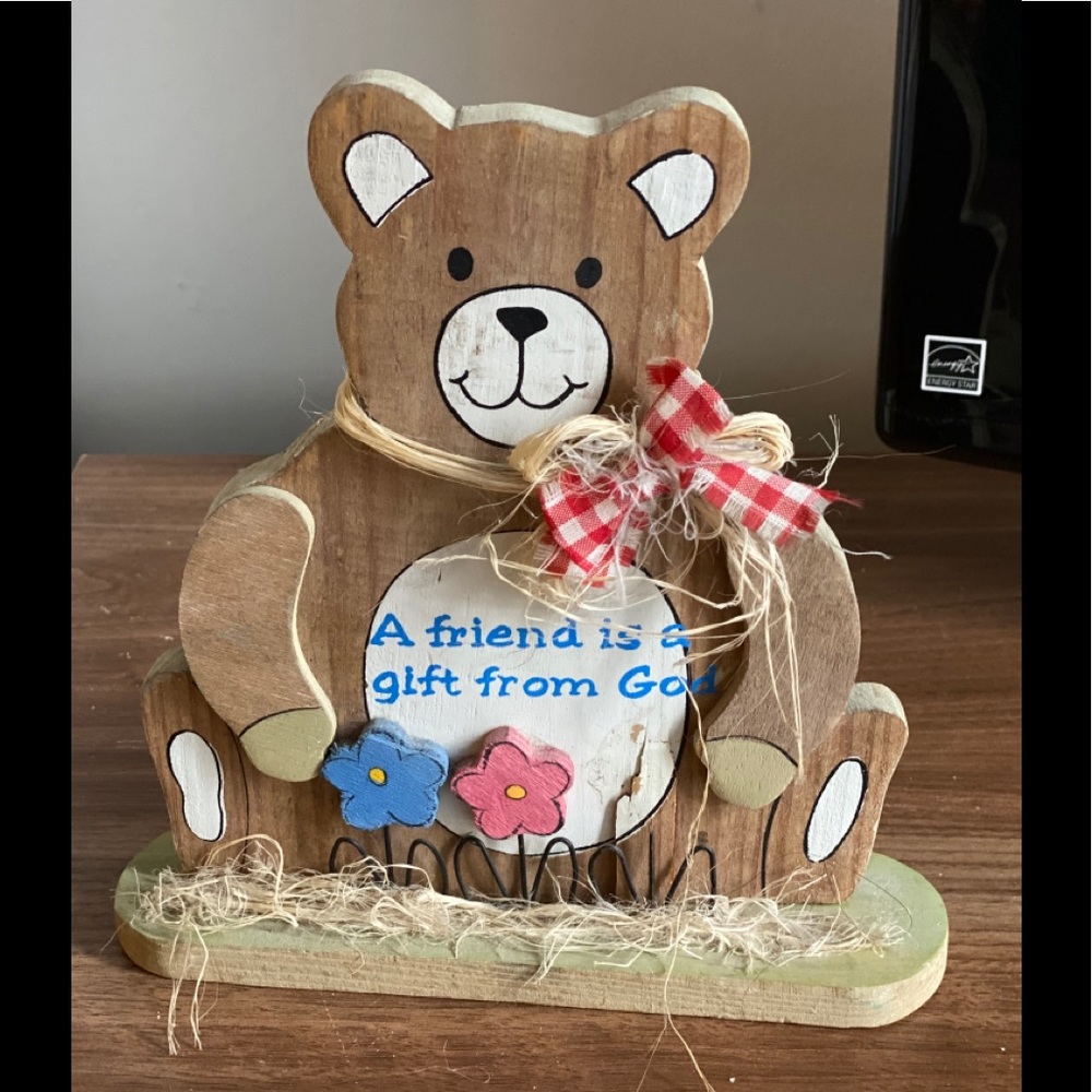 💥 (10 for $10) Vintage Teddy Bear Stand